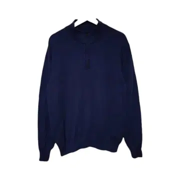 Oxford 네이비 1/4 지퍼 패딩 맨투맨 풀오버