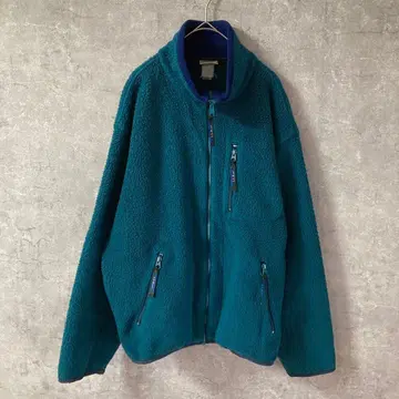 L.L.Bean 플리스 자켓 터콰이즈 그린 빈티지 L 사이즈