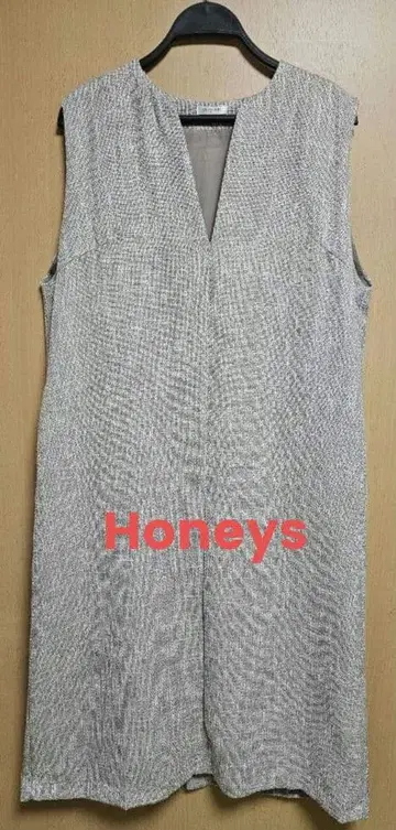 [ 허니즈 ] 새상품 GLACIER 고급스러운 V넥 롱 원피스 LL