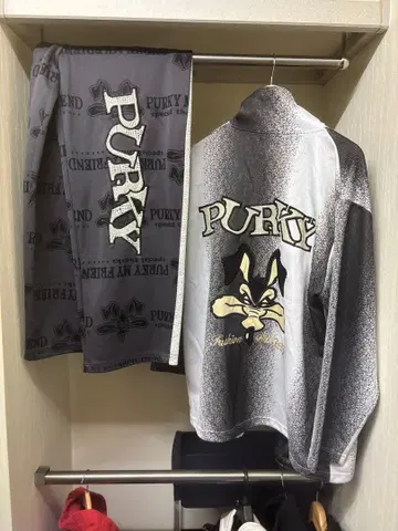 PURKY 그라데이션 자켓 상하의 세트