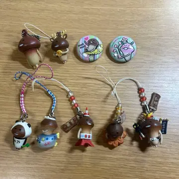 [세트 판매] 오사카와리 탐정 나메코 지역 스트랩 캔뱃지 키링