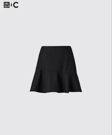 UNIQLO C 플레어 스코트 M 사이즈 블랙