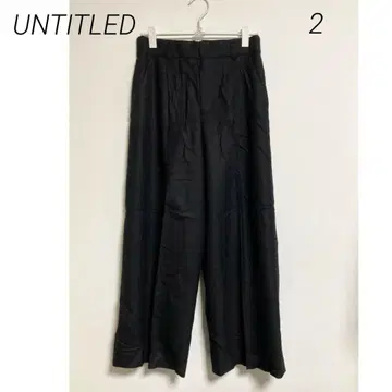 0630 UNTITLED 언타이틀 블랙 와이드 팬츠 턱 포함 2