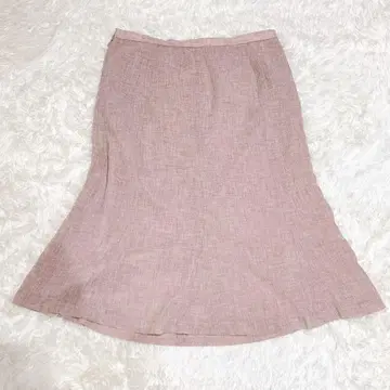 M0171 [플레어 스커트] 무릎 기장 A라인 사이드 오픈 지퍼 턱