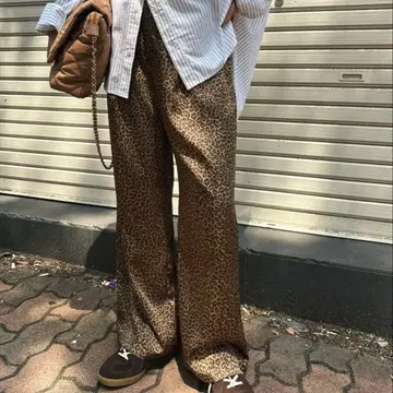 [슬로브 이에나] 레오파드 팬츠 38