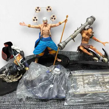 원피스 조형왕정상결전 4체 피규어 에넬 와이퍼 샹크스