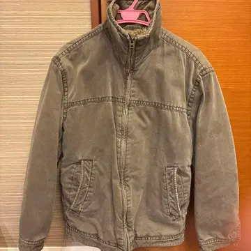 그레이 밀리터리 자켓 플리스 라이닝