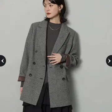 택 포함 새상품 Arpege story W 버튼 자켓 S 사이즈