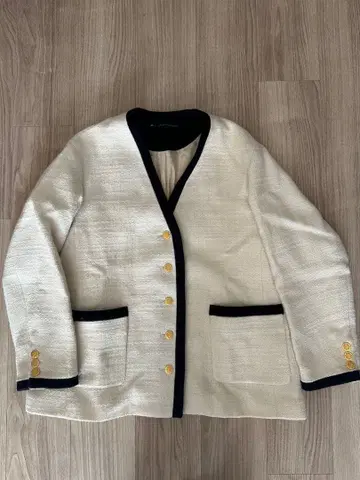 martinique 아이보리 트위드 자켓