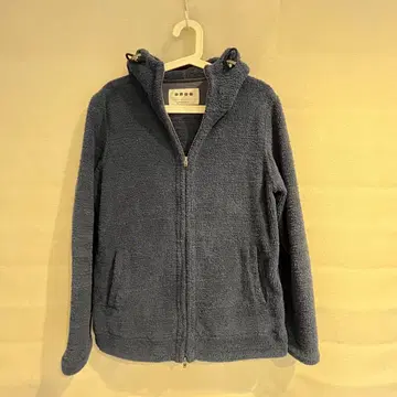 PLST 다크 블루 플리스 후드티