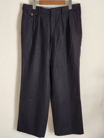 올드 빈티지 울 팬츠 블랙 슬랙스 구제 의류 70s 80s 90s