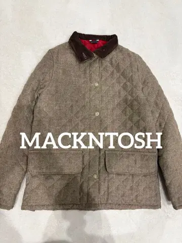 매킨토시 트위드 울 퀼팅 자켓