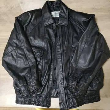 DURANTE 블랙 가죽 라이더 자켓 L 사이즈 소가죽