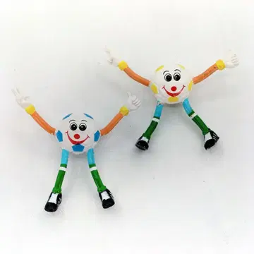 당시 물건 축구공 키퍼 꼬물 피규어 펜더블 2종