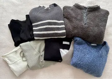 여성용 가을 겨울 의류 7점 묶음 판매