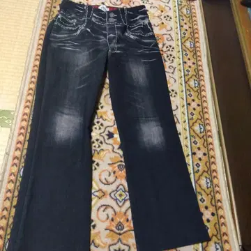 S'eninon 브랜드 다크 소프트 데님 팬츠 40size