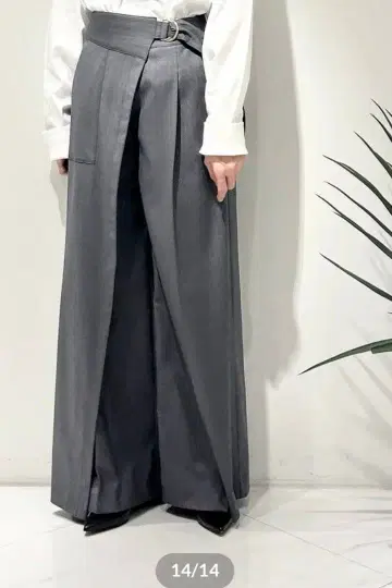 새상품급 RISLEY 스트라이프 랩 팬츠 다크 그레이