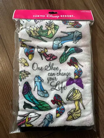 [디즈니 리조트] 프린세스 힐 패턴 페이스 타월 1개 (미사용)