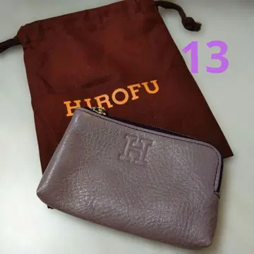 미사용 새상품 히로 가죽 컴팩트 카드 케이스 키케이스