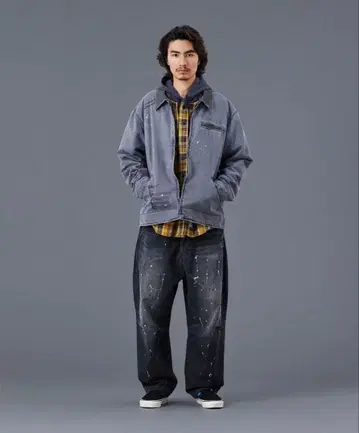 리베레이더스 페인트 가공 데님 L 34인치