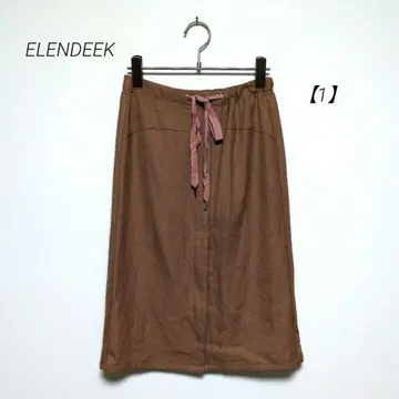 ELENDEEK 엘렌딕 [ 1 ] 지퍼 스커트 버튼 프론트 오픈 일본제