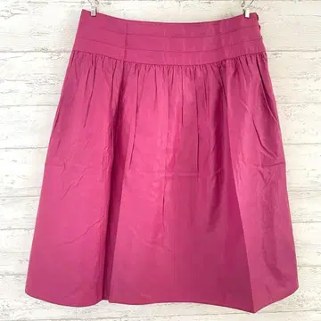 매킨토시 필로소피 무릎 기장 스커트 [ M ] 플레어 버튼 장식 무지