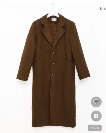 sep19 쓰리 버튼 심플 롱 코트