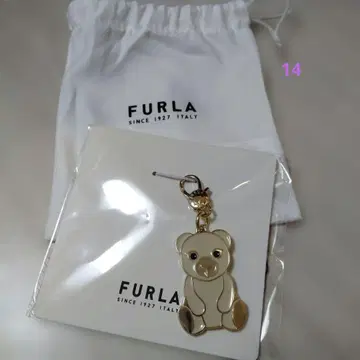 미사용 새상품 FURLA 골드 곰 참