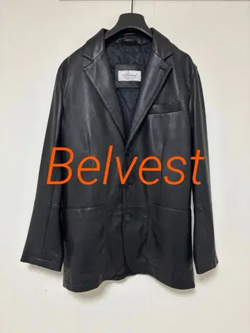 Belvest 라무 내퍼 가죽 3B 자켓 BLACK