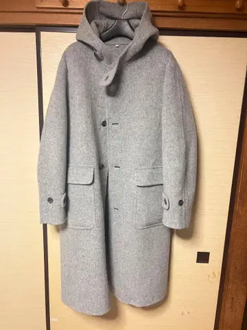 MUJI Labo 무인양품 신사 캐시미어 혼방 더플 코트