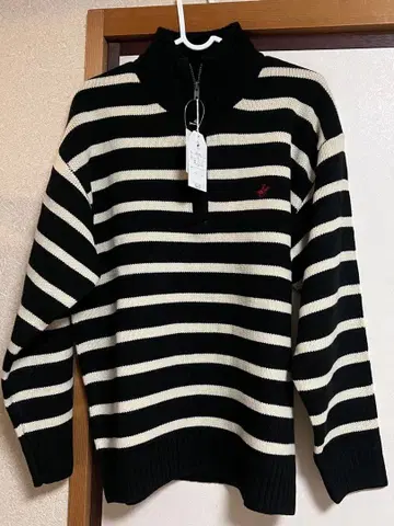 BEVERLY HILLS POLO CLUB 스트라이프 스웨터