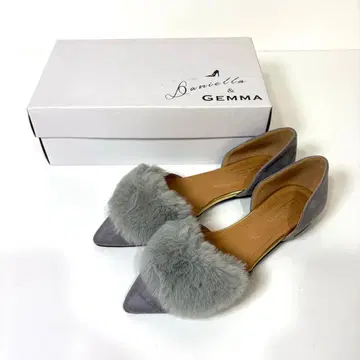 Daniella&GEMMA 그레이 퍼 펌프스 36 박스 있음