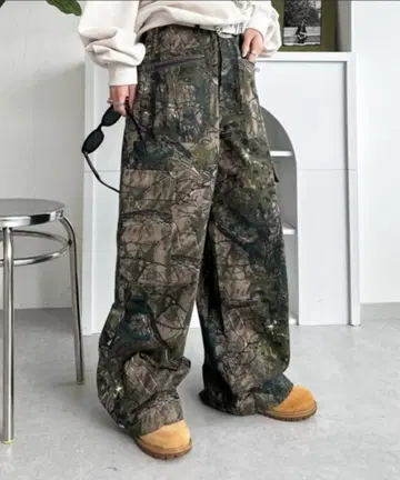 sedacle 지퍼 포켓 패턴 카고 팬츠