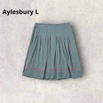 앨리스버리 빅 사이즈 플레어 스커트 턱 일본제 레이스 캐주얼