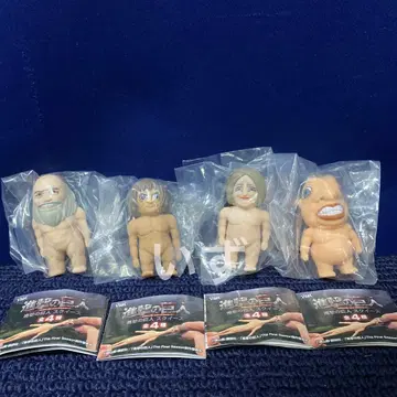 진격의 거인 스퀴즈 가샤폰 가챠가챠 4종 컴플리트 세트