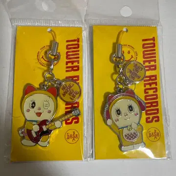 새상품 2종 도라미 스트랩 [ 도라에몽 x 타워 레코드 ]