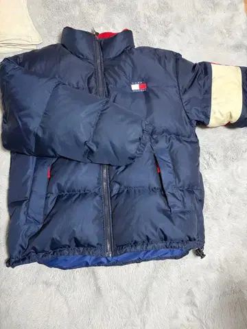 타미힐피거 네이비 다운 자켓