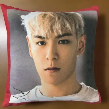 T.O.P 쿠션 빨간색 디자인
