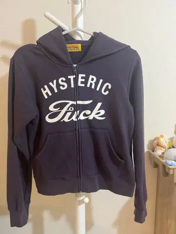 HYSTERIC 영문 프린트 퍼플 후디