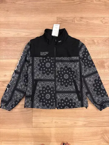 페이즐리 패턴 패디드 블루종 M