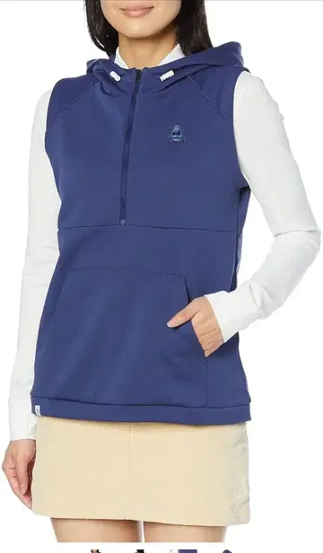 [ M ] 먼싱웨어 슬리브리스 후드티 HIROCK 콜라보 골프