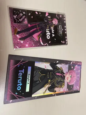 KnightX 테루토군 아크릴 스탠드 홀로그램 티켓 2장 세트