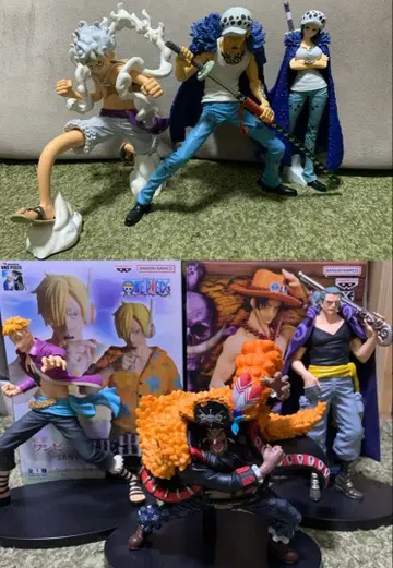 원피스 피규어 상디, 마르코, 에이스, 로우, 루피 등 박스 없음 8개