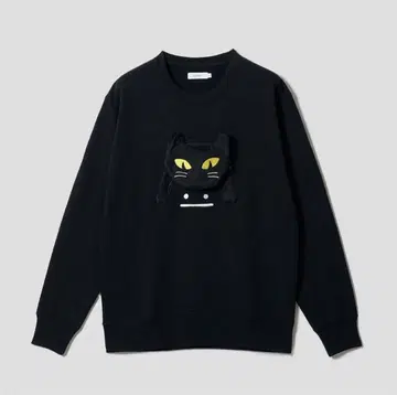 그라니프 고양이 뒤집어쓴 뷰티풀 섀도우 포켓 쭈리 맨투맨