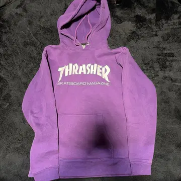 THRASHER 보라색 후드티 L 사이즈