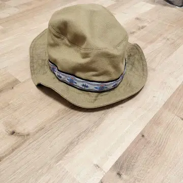 카키 버킷햇 조정 가능 스트랩