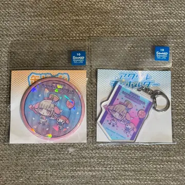 단간론파 2 산리오 복권 나나미 치아키 캔뱃지 & 아크릴 키링