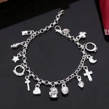 [ N026 ] 팔찌 여성용 남성용 실버 액세서리