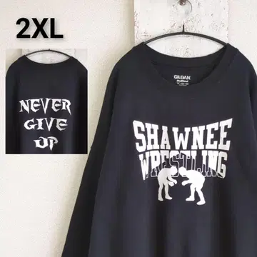 구제 의류 GILDAN 맨투맨 블랙 레슬링 레슬링 2XL