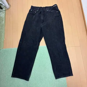 Polo Jeans Company 블랙 데님 와이드 레그